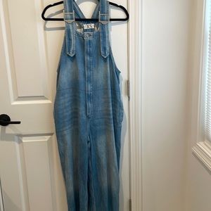 We the Free adorable overalls with zipper close and gathered back
